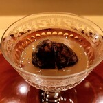 銀座 しのはら - 栗の唐揚げに餡