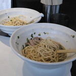 弘明寺丿貫 - 伊勢海老蕎麦とブリサバペーニョの和え玉