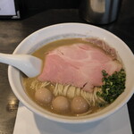 弘明寺丿貫 - 伊勢海老蕎麦1100円＋うずら味玉150円