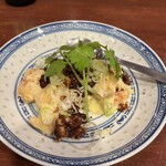 中国菜 オイル - 海老と飴煮きクルミのマヨネーズ和え