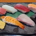 和食・鮨 ダイニング 天龍本店 - 上にぎり  アップ