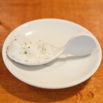 ラ スフォリーナ - パスタランチ 1100円 のローズマリーのグラニテ