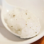 ラ スフォリーナ - パスタランチ 1100円 のローズマリーのグラニテ