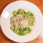 ラ スフォリーナ - パスタランチ 1100円 の菜の花のソースのオレッキエッテ