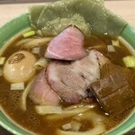 手打麺祭 かめ囲 - 我慢できず、麺リフトなんて忘れて、直ぐに食べちゃいました。