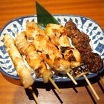 Yakitori To Oden Kushitakiya - 焼き鳥盛り合わせ　5種