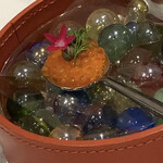 Grand rocher - 鱒の卵(アミューズの1品)