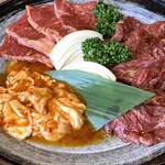 焼肉 おうじゅう - Wサガリランチ+上カルビ+ホルモン