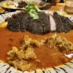 般゜若 PANNYA CAFE CURRY - チキンとキーマのカレー＋マハーカツ