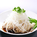 Steamed chicken with green onion and soy sauce