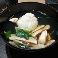 日本料理いまい - 松茸とホタテのしんじょうのお碗