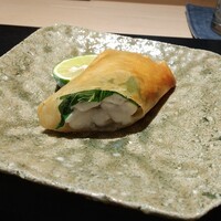 日本料理いまい - 白子の春巻き