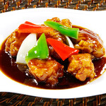 Black vinegar sweet and sour pork