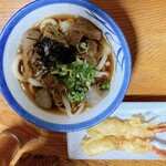 喰うかい - スジぶっかけ　エビ天