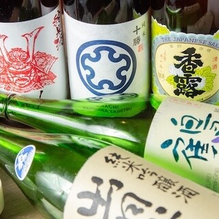 [Rice shochu] is recommended! We have a wide selection of alcoholic beverages that go well with your food.