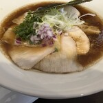 RAMEN LAB REN - 醤油細麺(味卵、豚ﾓﾓﾁｬｰｼｭｰ増し)