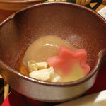 ごま屋ちゅう兵衛 - 野菜の彩りランチ（自家製金ごま豆腐、2013年10月）
