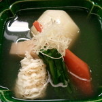 赤坂 菊乃井 - 2013.11　穴子と小蕪の焚き合せ