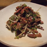 駒沢 ひろの亭 - 2013/11/10再訪　硬い砂肝ネギ和え