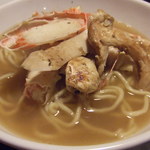 駒沢 ひろの亭 - 2013/11/10再訪　本日のメイン　松茸とズワイガニのラーメン￥２１００