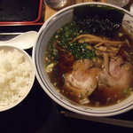 駒沢 ひろの亭 - 2013/11/10再訪　醤油ラーメン＆御飯
