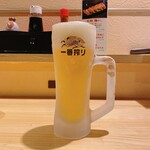 Honkaku Binchoutan Toriyasu - 生ビール