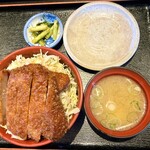 明治亭 - ロースソースかつ丼 1,630円＋ごはん少なめ -50円