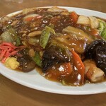 中国料理 輝楽飯店 - 海鮮あんかけ焼きそば