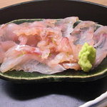 萬み高橋 - 甘鯛 (ぐじの昆布〆)。