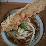 西端手打 上戸うどん - ぶっかけ　中＆ゲソ天