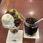 Kohi Kan - 抹茶パフェとアイスコーヒー