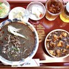 Mishimaya - 四川坦々麺(黒)＋四川麻婆豆腐飯ハーフ