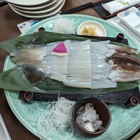 海鮮家 はこだて 本店 - 活いか踊り造り(2023年11月)