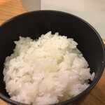 ニューベイブ - ご飯良い　炊き加減・かたさがとんかつとバッチリ合う