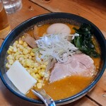 宏ちゃん - バターコーン味噌ラーメン&煮卵