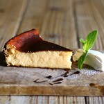 Rich Basque cheesecake