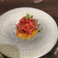 焼肉 銀座コバウ 特別室 - 一発目ユッケ！安定に美味しい