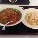 台湾料理 福の園 - 台湾ラーメン＋海老チャーハンセット