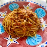 Pescheria Cara mishuku - メカジキのトマトソーススパゲッティ