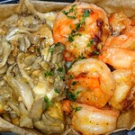 RF1 - 料理写真:グリル海老・ポテト・舞茸のアヒージョ風