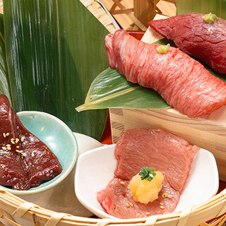 A new style yakitori restaurant where you can also enjoy Japanese beef. Enjoy fresh Kuroge Wagyu beef
