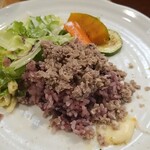 キッチン ブルー グローブ - 混ぜた方が食べやすいかも？