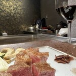鉄板焼 ステーキ 北野坂 - 完成(*^▽^*)