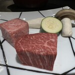 鉄板焼 ステーキ 北野坂 - A5和牛のサーロイン＆ヒレ