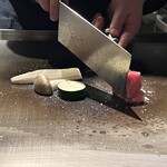 鉄板焼 ステーキ 北野坂 - 季節の野菜もご一緒に