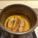 渋谷 天婦羅 ふじもと - 鰻の茶碗蒸乚