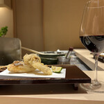 渋谷 天婦羅 ふじもと - ワインと美しい天ぷら