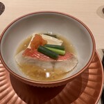 渋谷 天婦羅 ふじもと - 金目鯛のチリ蒸し　