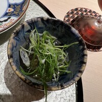 渋谷 天婦羅 ふじもと - あんこうと九条ネギのスープ仕立て