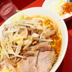 ラーメン二郎 - ラーメン少なめ＋ニンニク少し＋ＳＫ白ネギ